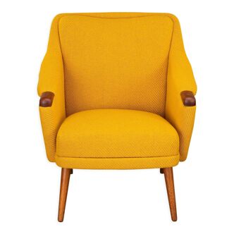 Danish Design reupholstered Yellow Easy chair, 1960s