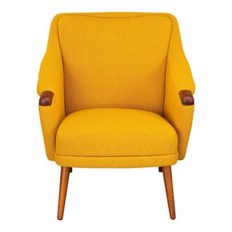 Danish Design reupholstered Yellow Easy chair, 1960s