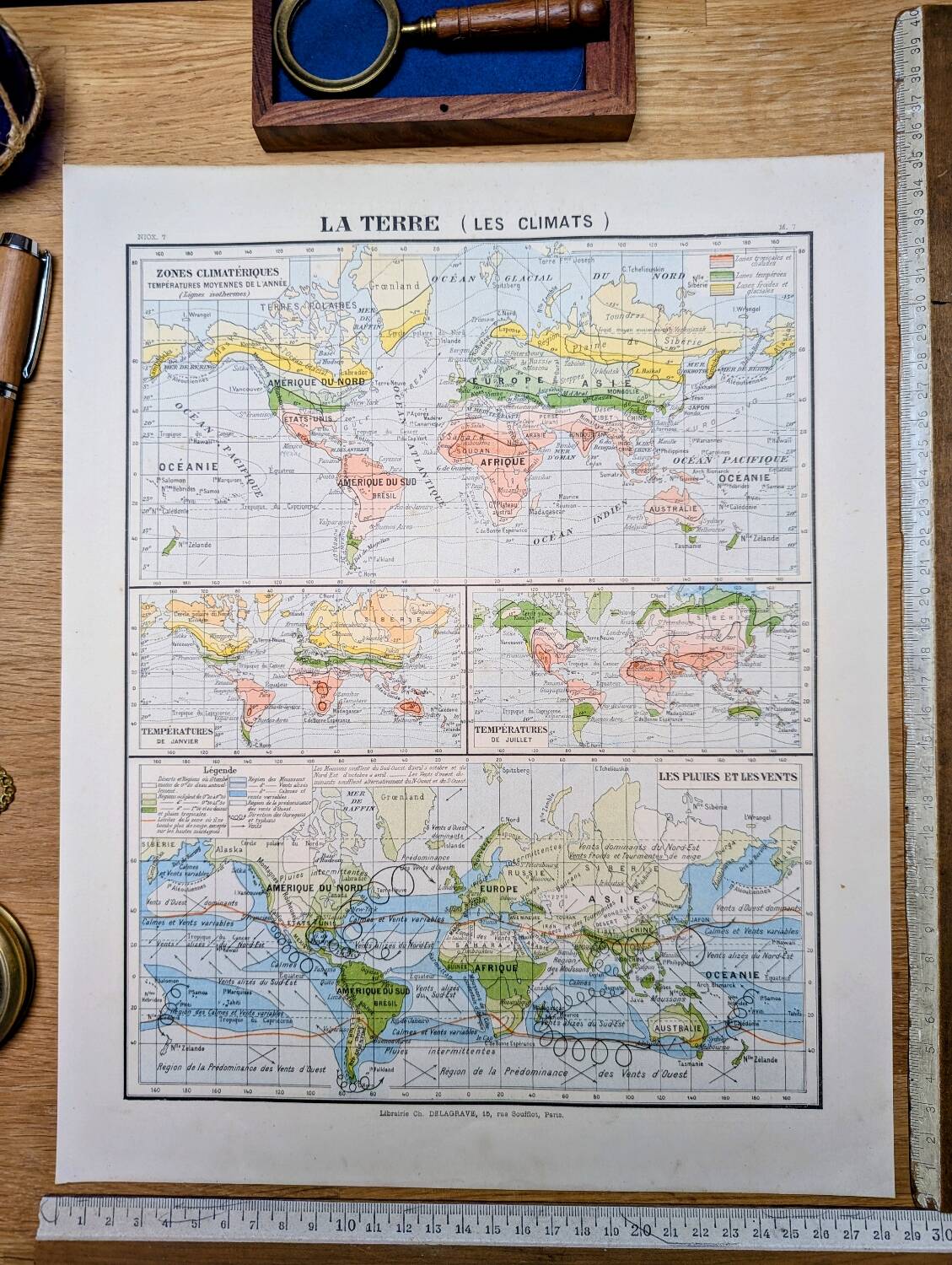 Printed in 1900, The Earth and its Climates.
