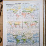 Imprimée en 1900, la Terre et ses climats.