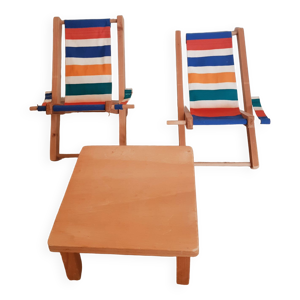 Salon jardin poupée