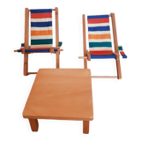 Wooden doll garden furniture