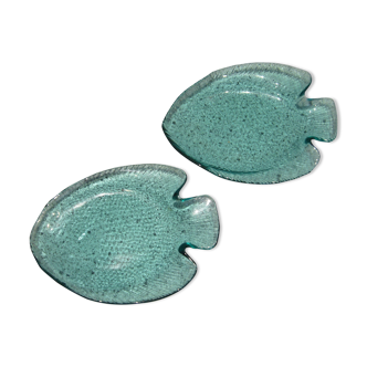 Two fish-shaped bowls