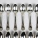 Christofle — 12 “Marly” silver-plated teaspoons, in their case