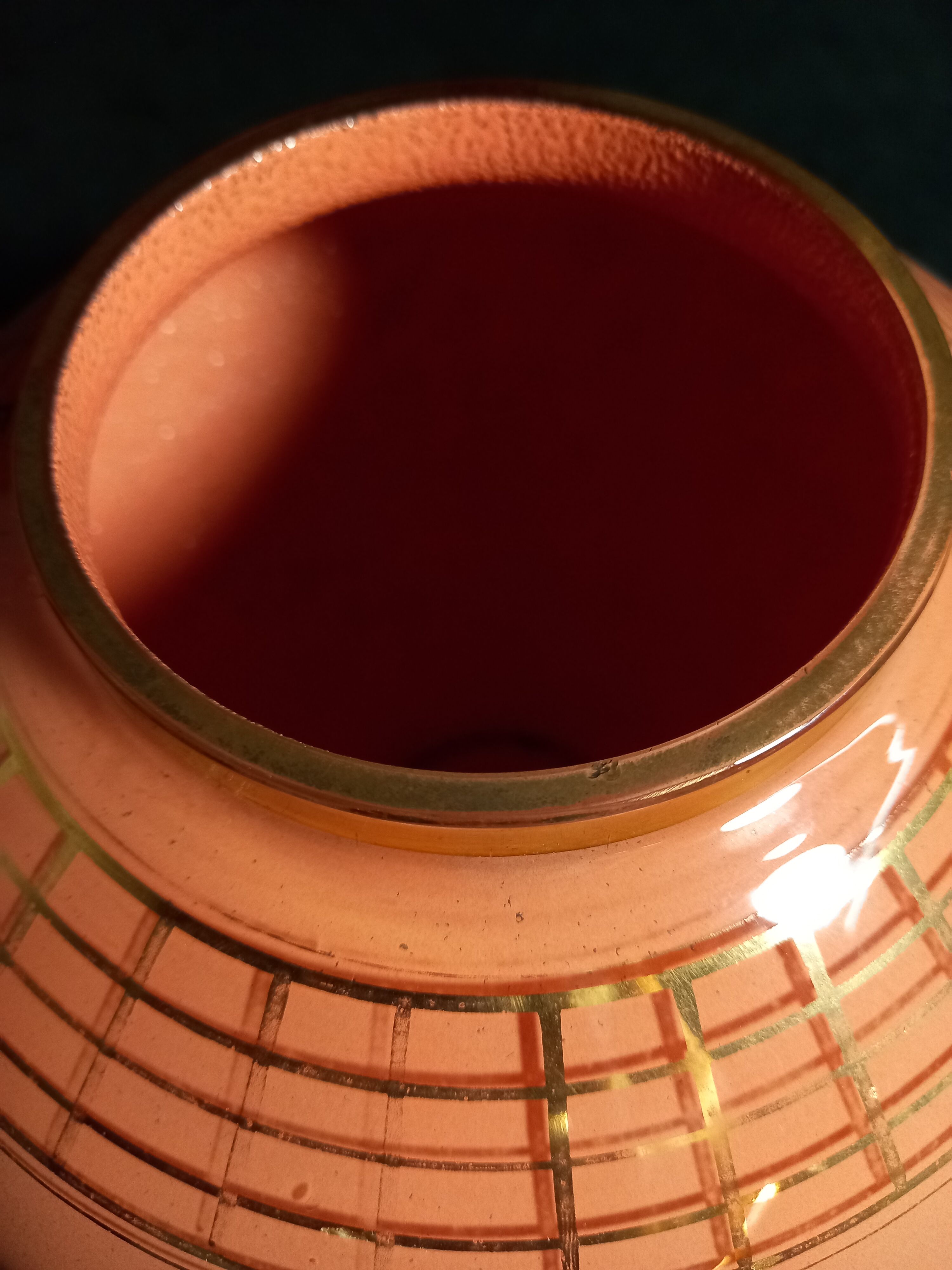 Art deco vase in opaque pink glass - model 'ady' de de rupel (boom glass)