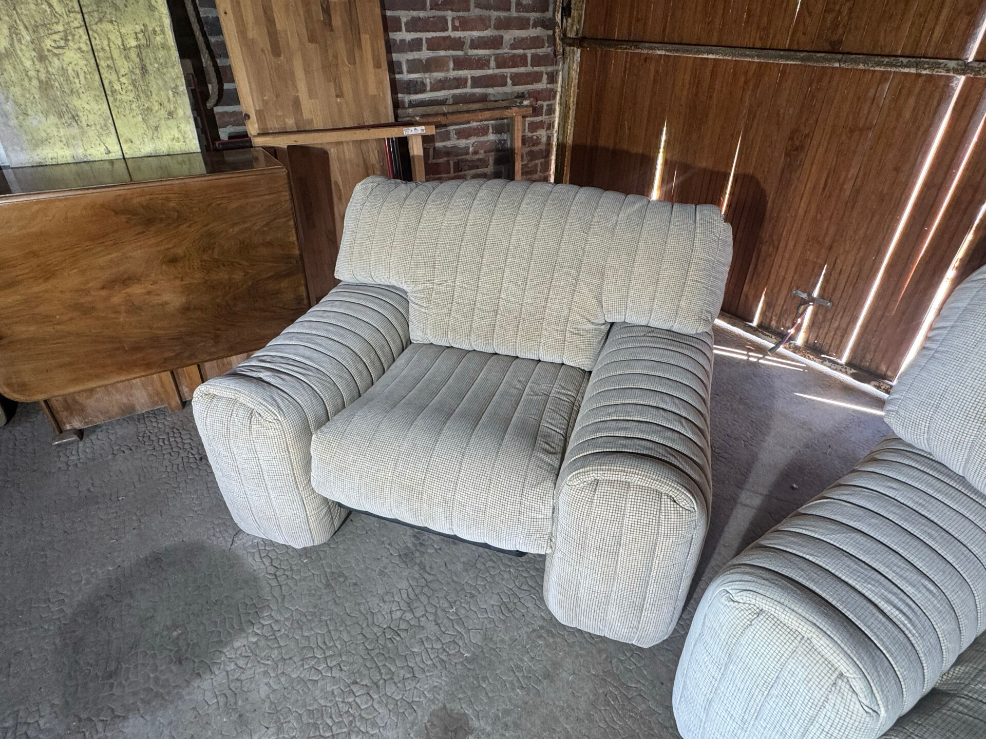 Rare salon vintage Ligne Roset – Made in France – Canapé & 2 fauteuils