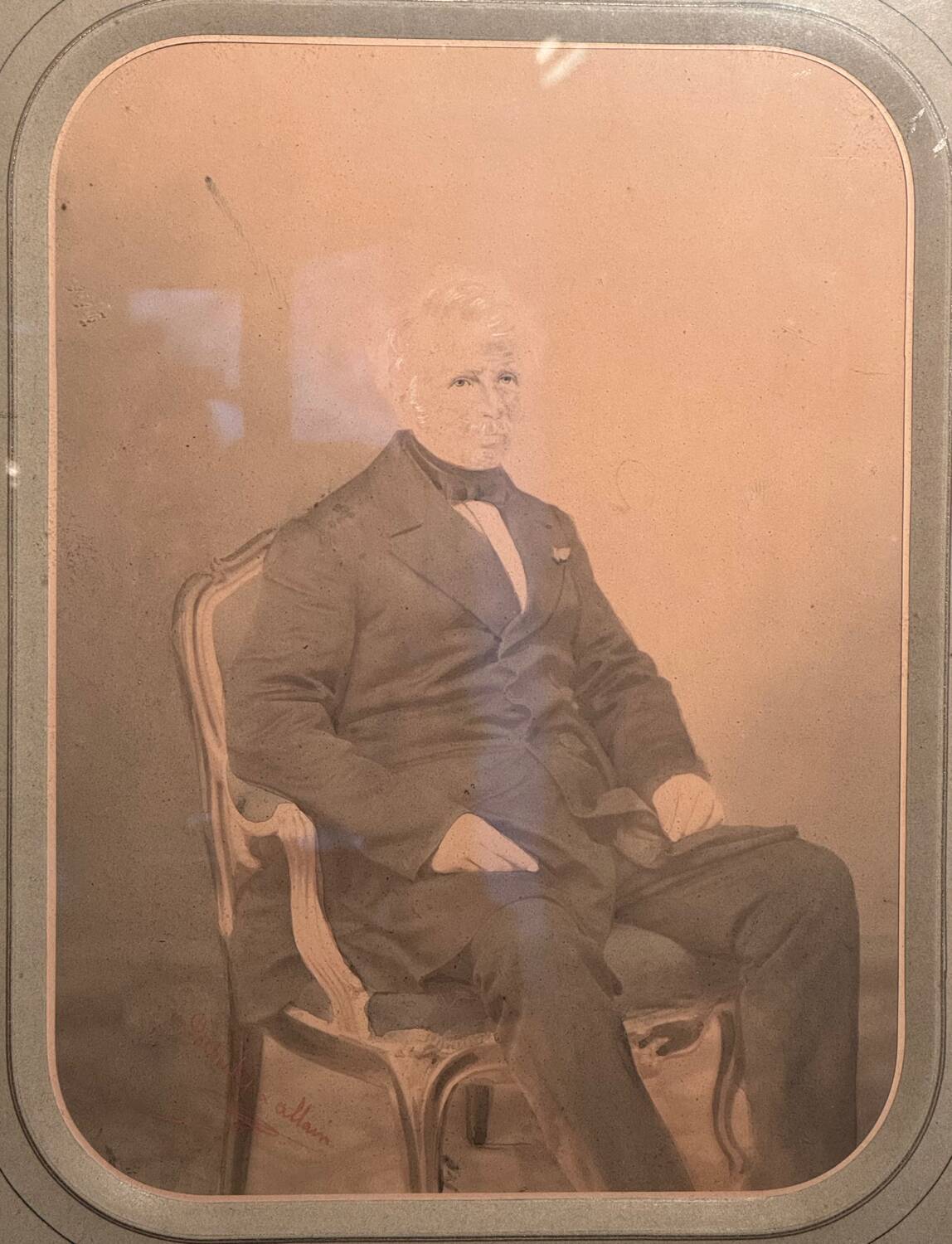 Old photograph, signed, circa 1860