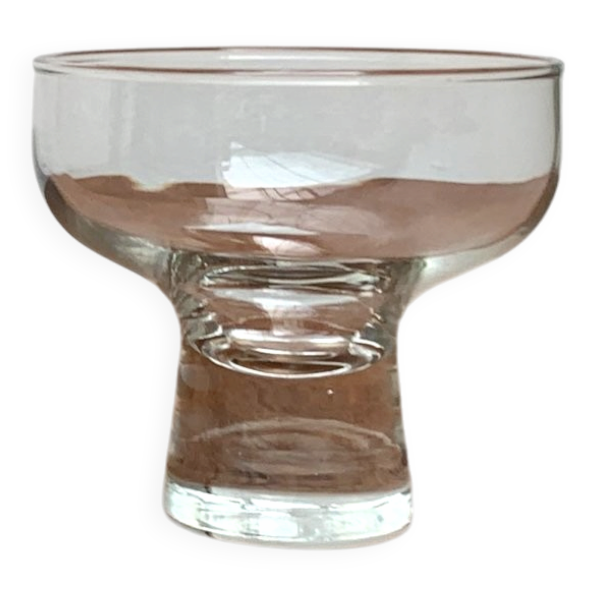 Danish glass candle holder replacement, 1960s