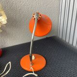 Desk or wall lamp metal orange vintage 60/70