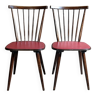Paire de chaises type scandinave années 60