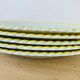 Set of 6 flat plates vintage earthenware
