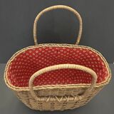 Vintage straw basket