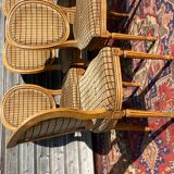 Suite of six Louis XVI-style medallion chairs