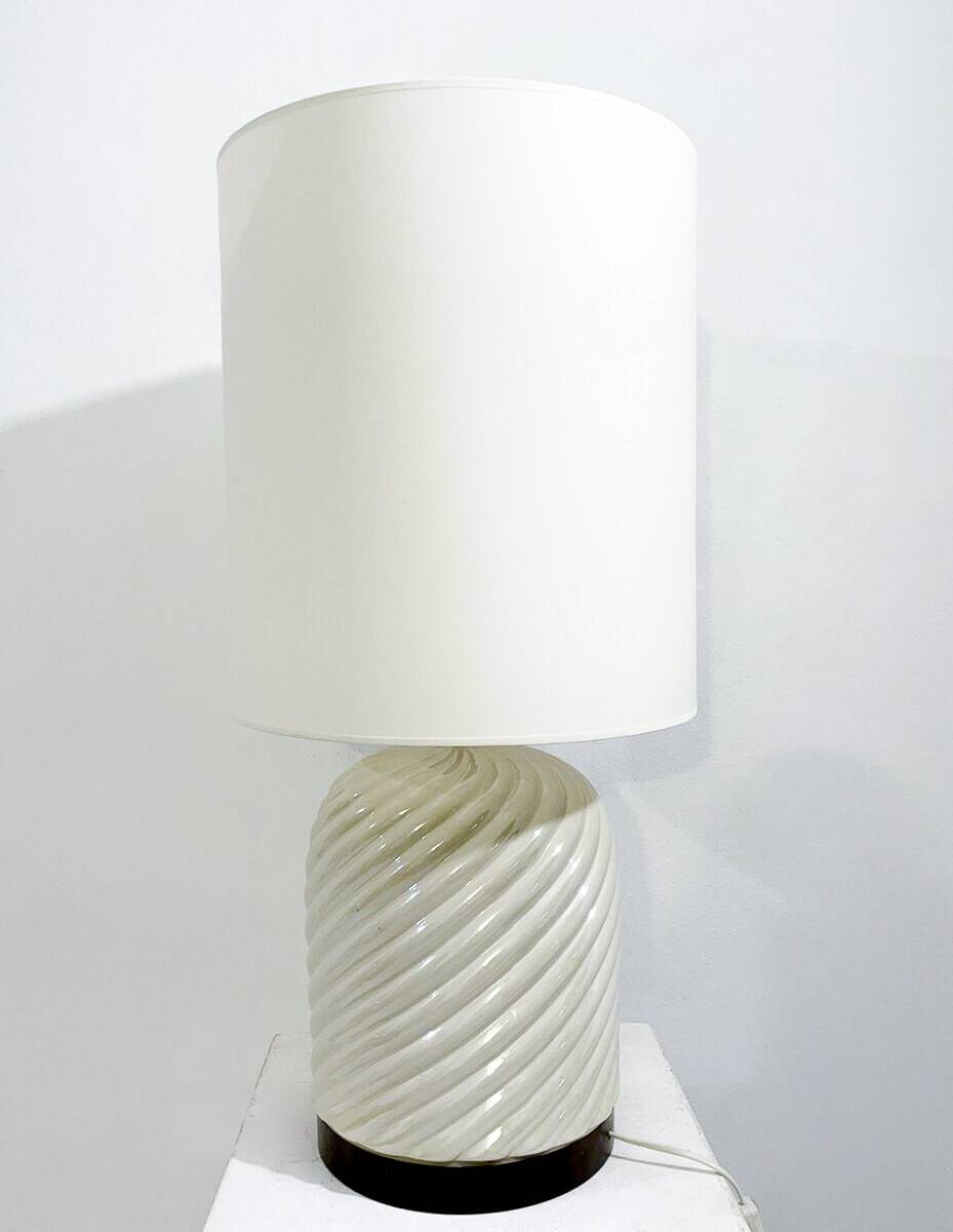 Mid-Century Modern Ceramic Table Lamp by Tommaso Barbi, 1970s, Italy