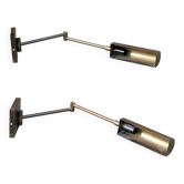 Pair of brass reading lights from the 70s/80s