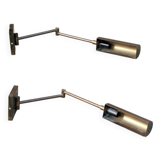 Pair of brass reading lights from the 70s/80s