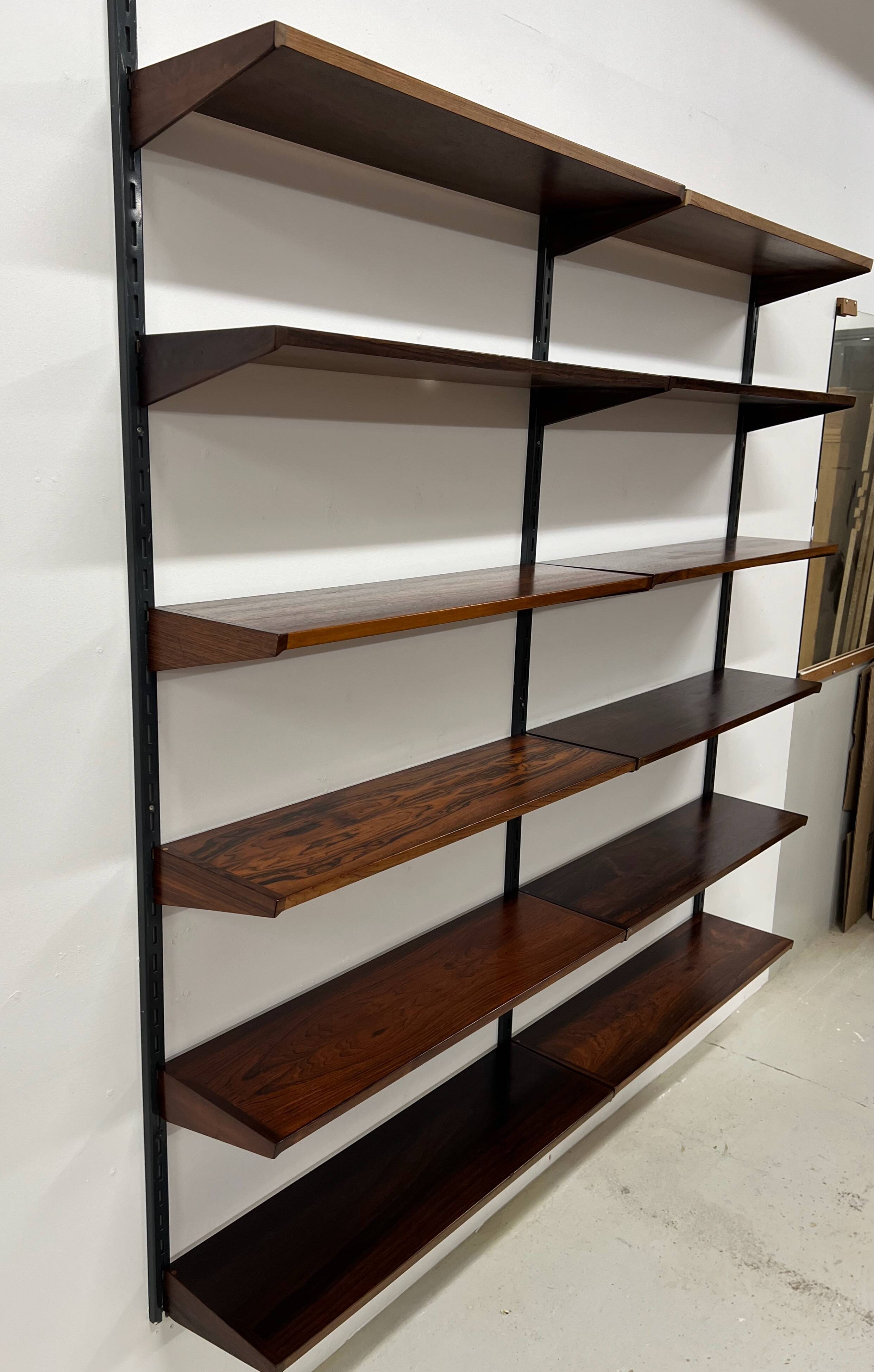 Rosewood Shelving System By Kai Kristiansen For Feldballes