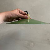 Old enameled metal lampshade