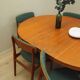 Round teak table, Danish design, 1970s, production: Denmark