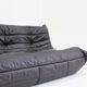 Canapé 3 places Togo Ligne Roset cuir marron par Michel Ducaroy pour Ligne Rose
