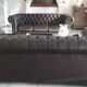 Canapé Chesterfield chocolat 3 places