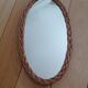Miroir ovale en osier 38 cm
