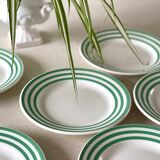 6 vintage Slave dessert plates