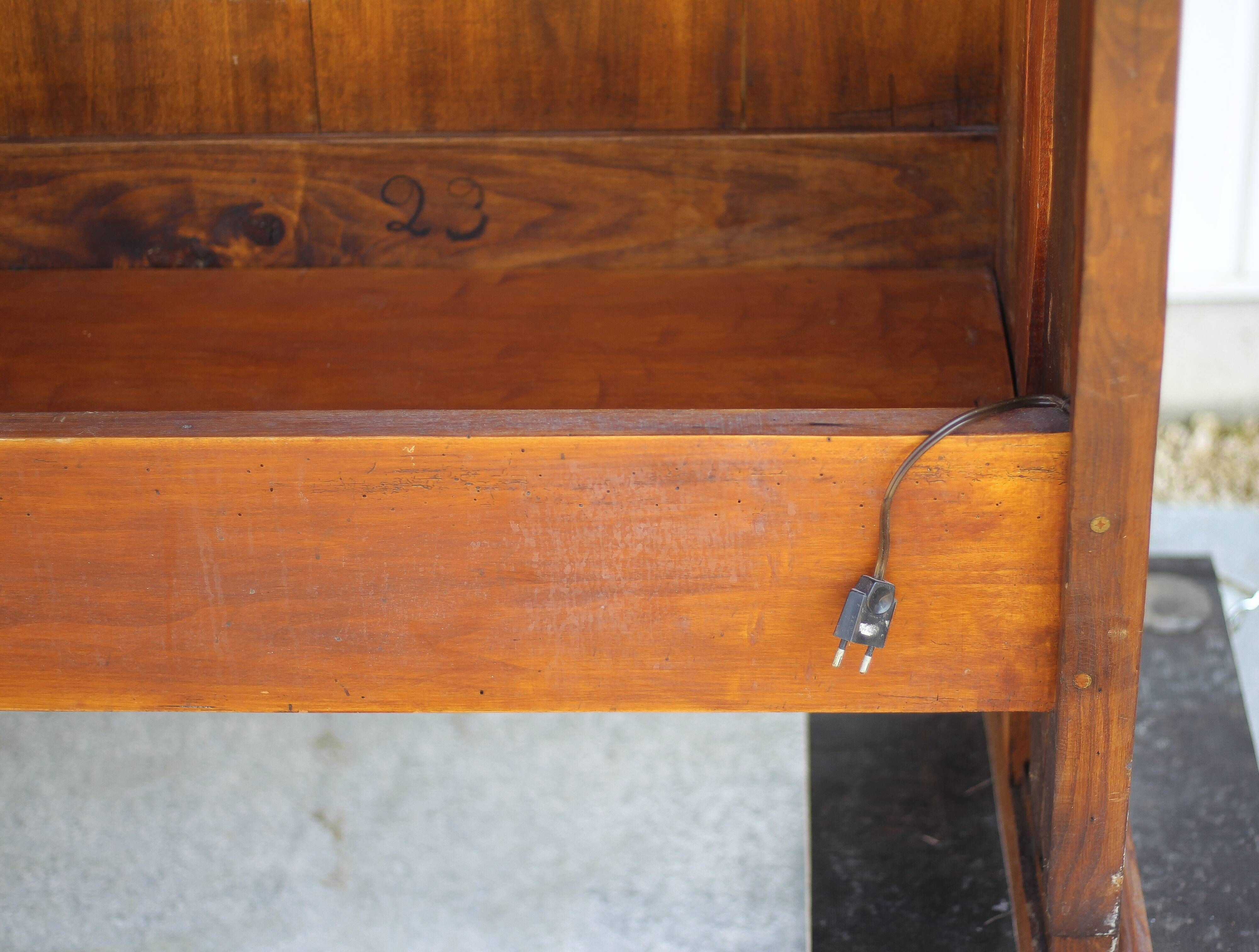 Handcrafted wooden bar, mirror bar and marble slab, wooden furniture