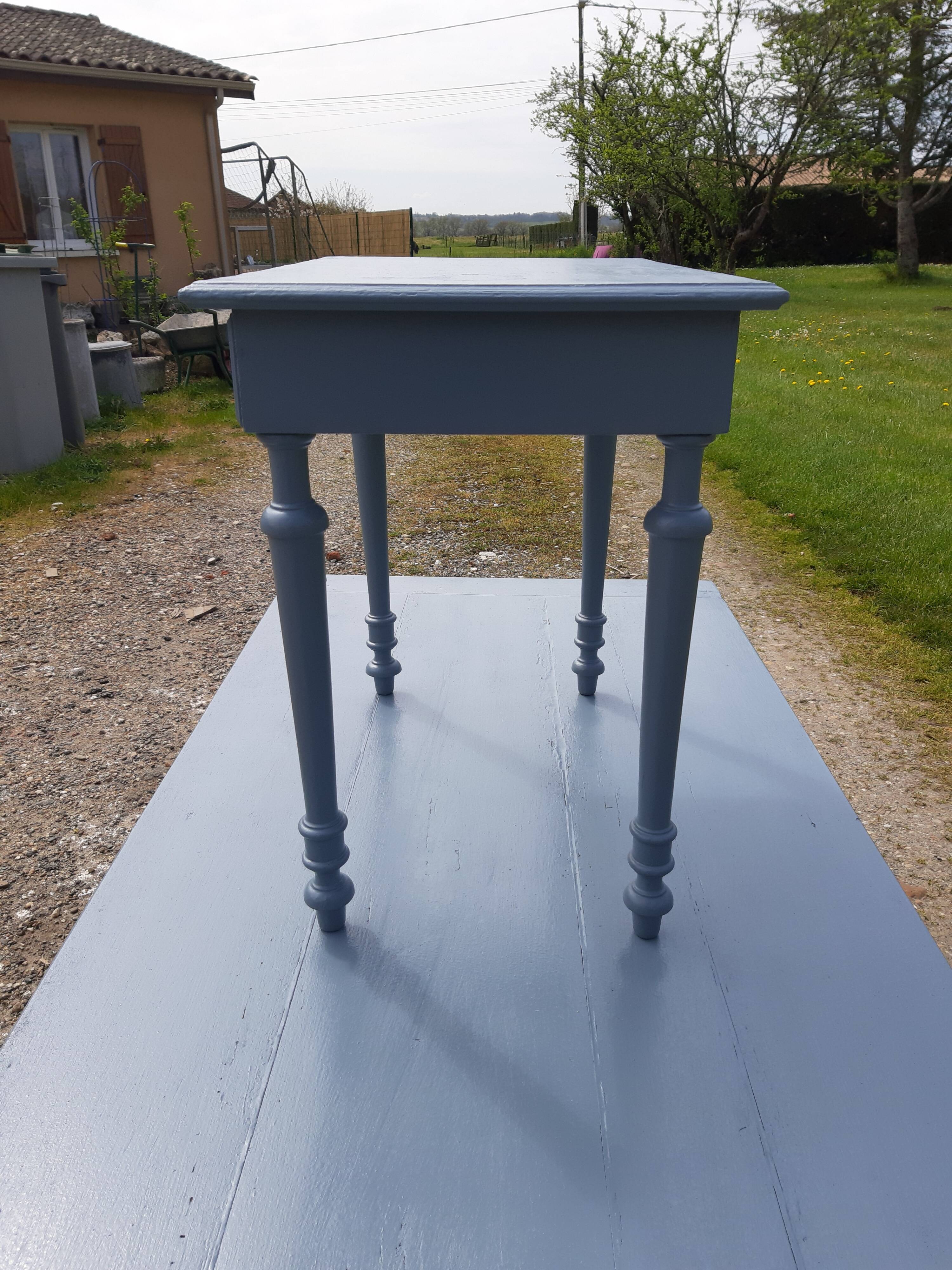 Table Child 19th Old Grey Ceruse