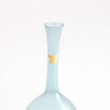 Sky blue bud vase by Arthur Percy for Gullaskruf Glasbruk, Sweden 1950s