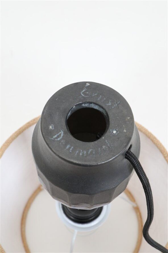 Danish mid-century ceramic table lamp by Ernst Nielsen / Faxe / 1960s / 1970s