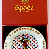 Porcelain ashtray "bone china" centered "Joker"