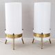 Paire de lampes vintage 1950 Parscot