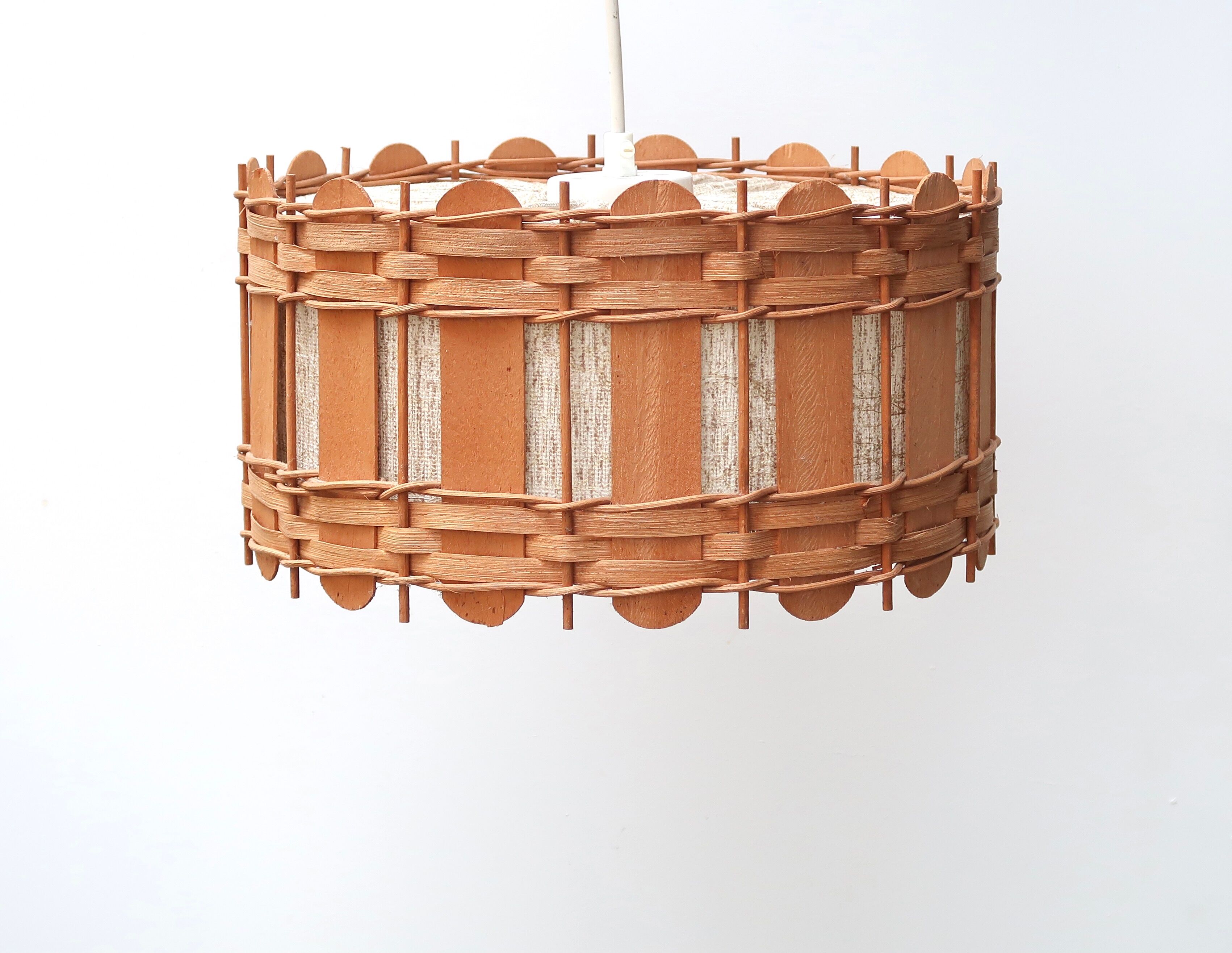 Suspension in wood and canvas, 60s