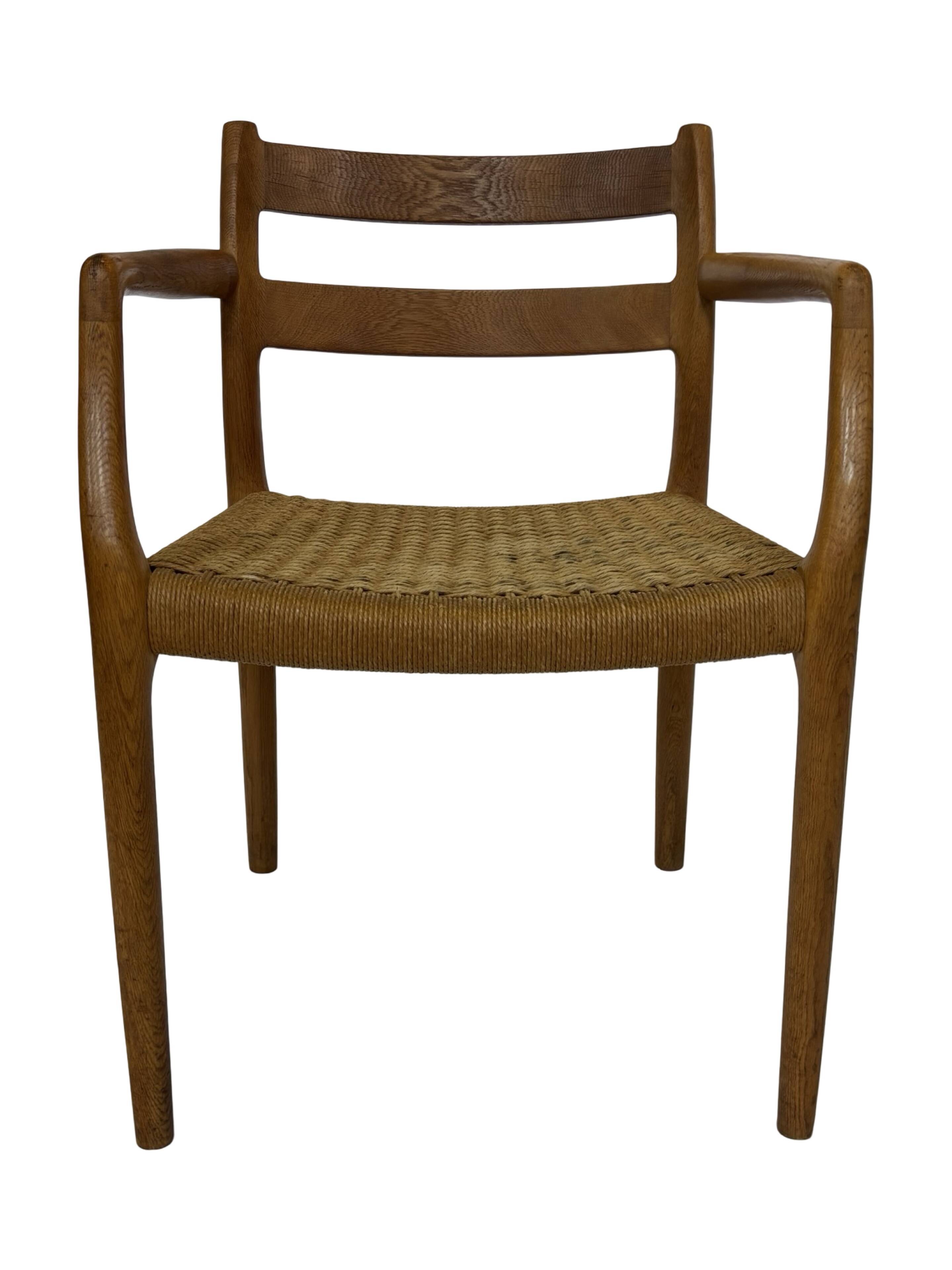 Vintage Niels Otto Moller Armchair Model 67 in Oak Danish Design