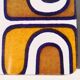 Vintage Formica trivet, psychedelic patterns
