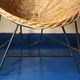 Pair of mid century bamboo and iron pod chairs, 1960s