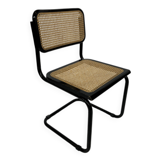 Chaise design vintage Cesca modèle b32 noir