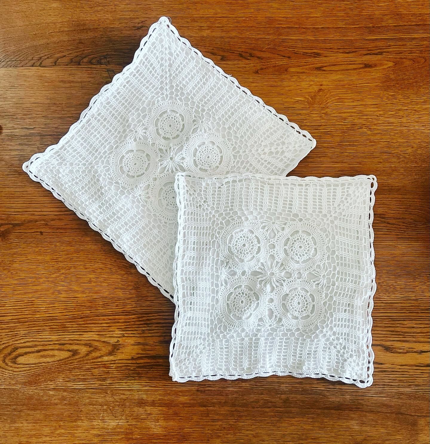 Crochet cushion cover