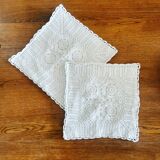 Crochet cushion cover