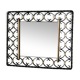 Miroir en fer forgé et laiton vintage 50/60