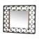 Miroir en fer forgé et laiton vintage 50/60