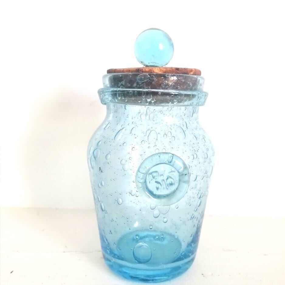 Biot blue spice pot