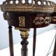 Ebonized Beech Gueridon with a Broccatello Marble Top, Italy