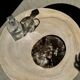 Dish in petrified wood