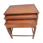 3 30s mahogany pull-out tables in their juice