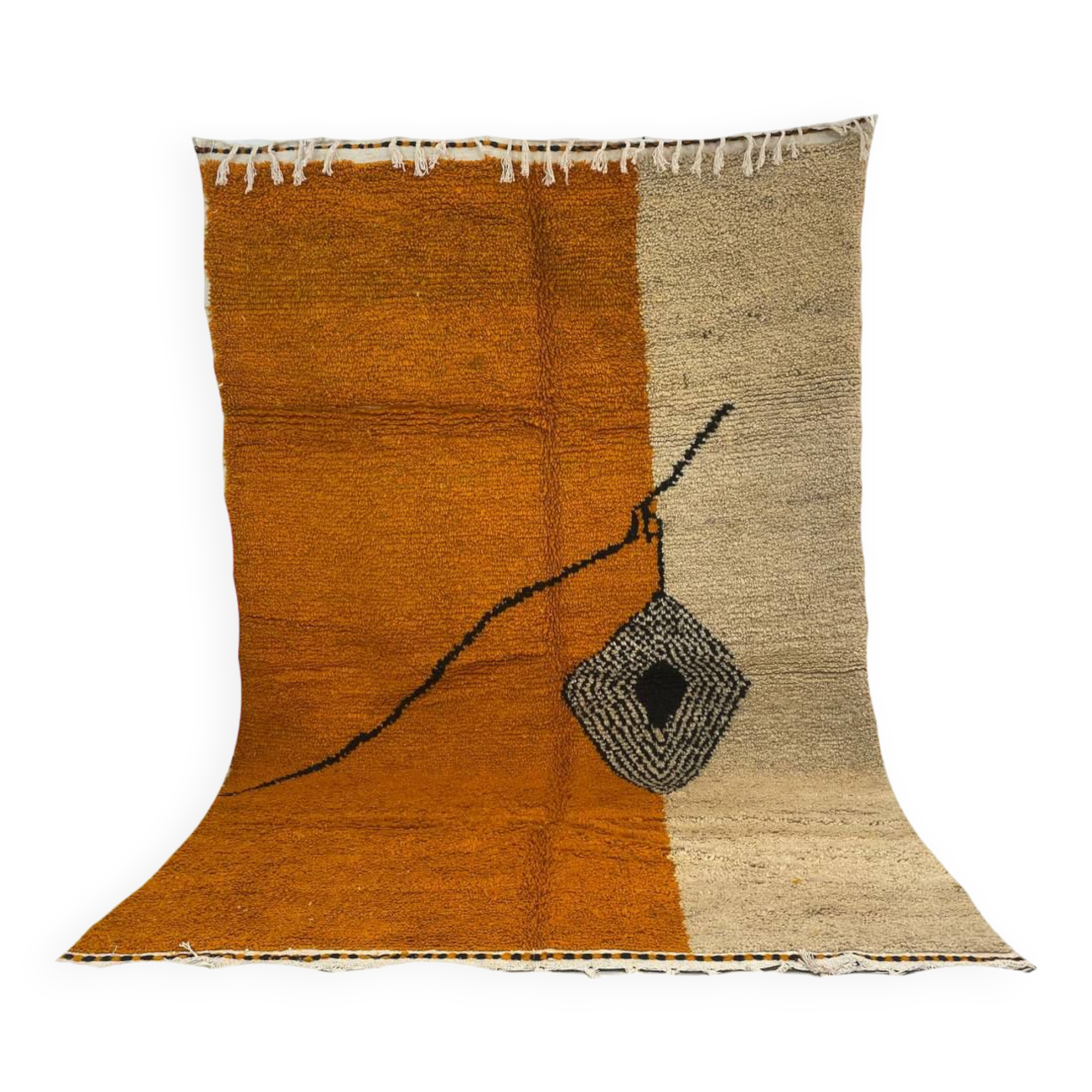 Handmade Moroccan Berber rug 276 x 183 CM