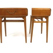 Set of 2 bedside tables "Maj", Axel Larsson, Sweden 1950
