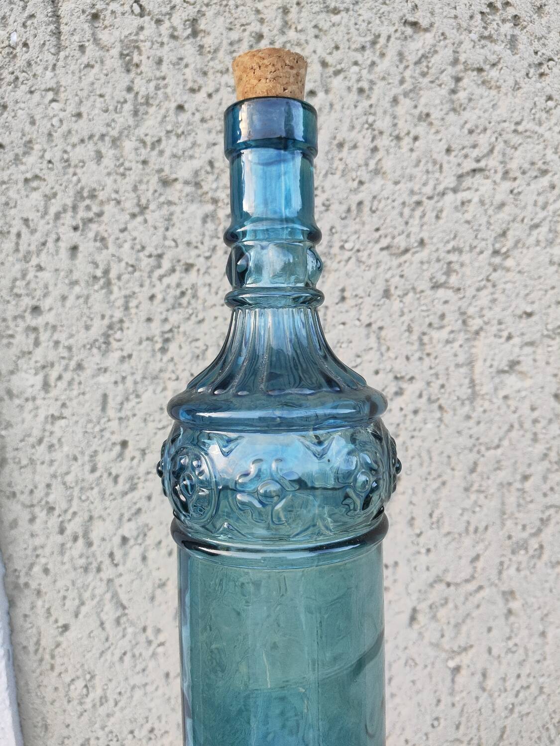 Turquoise blue bottle