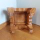 Coffee table with plant holder, end of sofa, carved wood, Indonesia